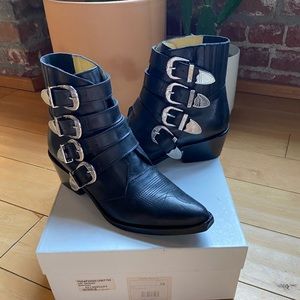 Yoga Pulla Buckled Booties Size 39